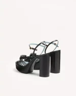 Valentino Sandal Royal Platform Sandal In Kidskin 115Mm - Image 4
